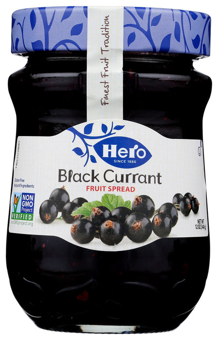 HERO: Fruit Spread Black Currant, 12 oz