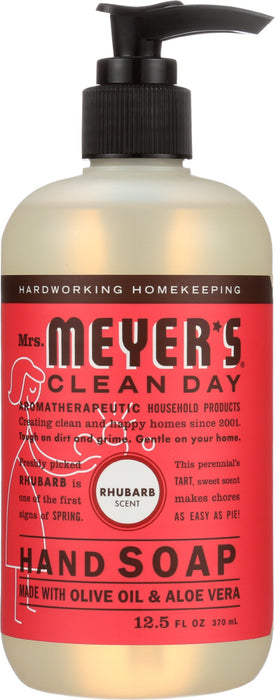 MRS MEYERS CLEAN DAY: Rhubarb Liquid Hand Soap, 12.5 oz