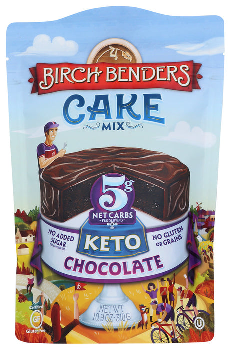 BIRCH BENDERS: Mix Cake Chocolate, 10.9 OZ