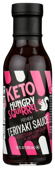 HUNGRY SQUIRREL: Keto Teriyaki Sauce, 12 fo