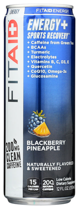 LIFEAID BEVERAGE: Fitaid Energy Blackberry Pineapple, 12 fo