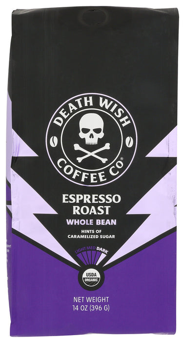 DEATH WISH COFFEE: Cofee Wb Esprss Rost Org, 14 OZ
