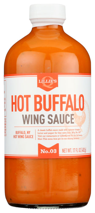 LILLIES Q: Sauce Buffalo Wing Hot, 17 FO