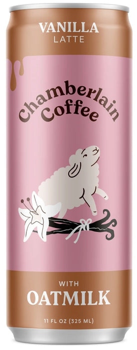 CHAMBERLAIN COFFEE: Vanilla Coffee Latte with Oatmilk, 11 fo