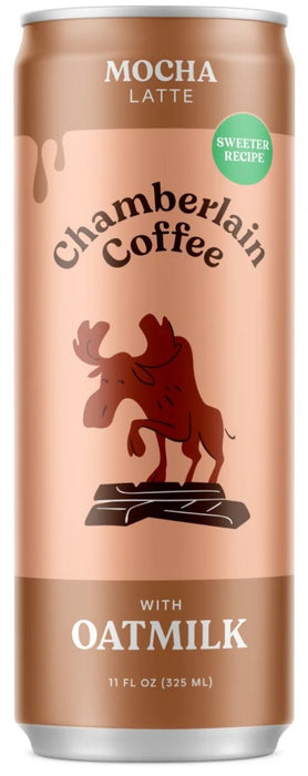 CHAMBERLAIN COFFEE: Mocha Coffee Latte with Oatmilk, 11 fo