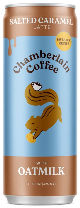 CHAMBERLAIN COFFEE: Salted Caramel Coffee Latte with Oatmilk, 11 fo