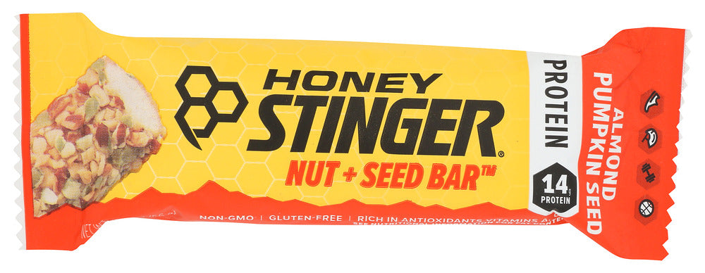 HONEY STINGER: Almond Pumpkin Seed Bar, 1.98 oz