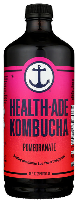 HEALTH ADE: Pomegranate Kombucha, 48 oz