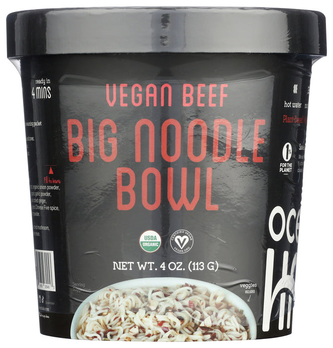 OCEANS HALO: Vegan Beef Big Noodle Bowl, 4.02 oz