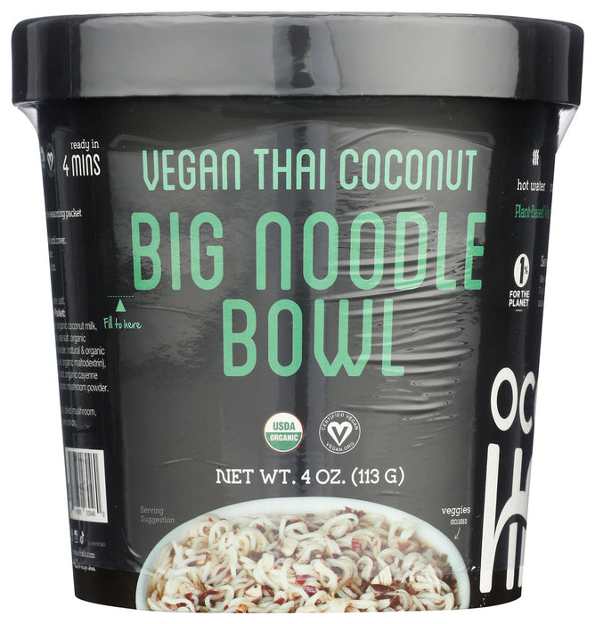 OCEANS HALO: Vegan Thai Coconut Big Bowl Noodles, 4.02 oz