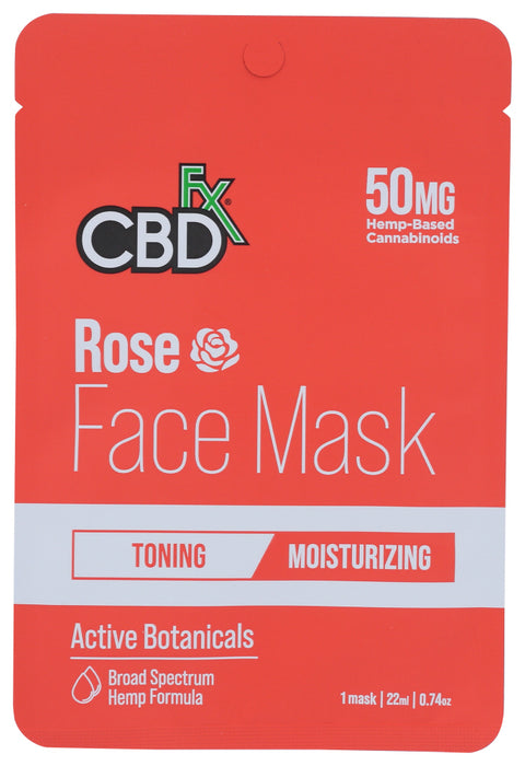 CBDFX: Rose Face Mask, 1 pc