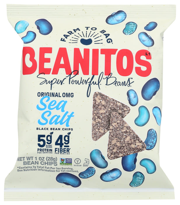 BEANITOS: Original Sea Salt Black Bean Chips, 1 oz