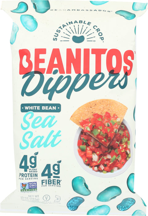 BEANITOS: Restaurant Style White Bean Chips with Sea Salt, 10 oz