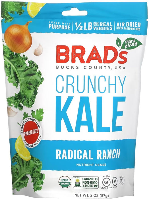 BRADS RAW: Crunchy Kale Radical Ranch with Probiotic, 2 oz