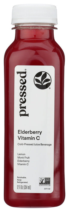 PRESSED JUICERY: Elderberry Vitamin C, 12 fo