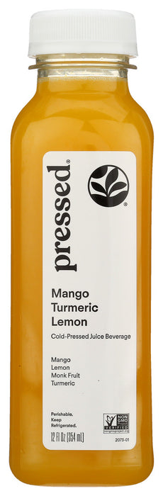PRESSED JUICERY: Mango Turmeric Lemonade, 12 fo