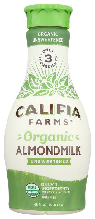 CALAFIA: Organic Almond Milk Unsweetened, 48 fo