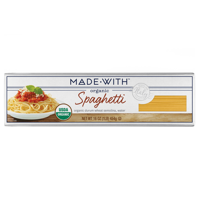 MADE WITH: Pasta Spaghetti Org, 16 oz