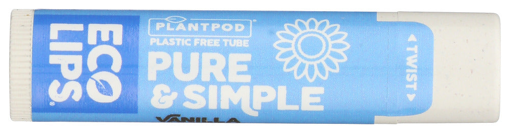 ECO LIPS: Lip Balm Vanla Pure Smple, 0.15 oz