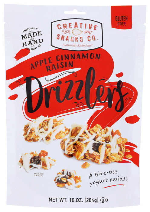 CREATIVE SNACKS: Apple Cinnamon Raisin Drizzlers, 10 oz