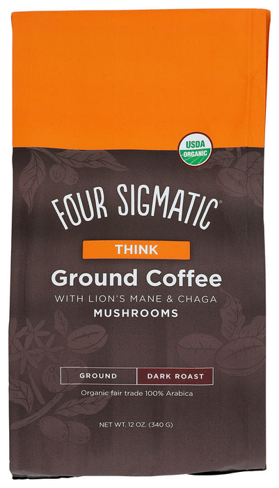 FOUR SIGMATIC: Coffee Grnd W/Lions Mane, 12 oz