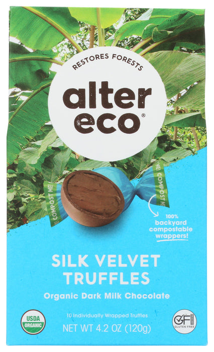 ALTER ECO: Organic Velvet Truffles Dark Milk Chocolate, 4.2 oz