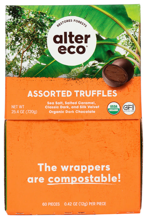 ALTER ECO: Chocolate Truffle Medley .42 oz, 60 pc