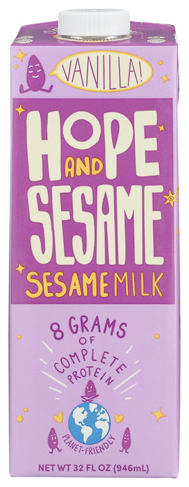 HOPE AND SESAME: Milk Vanilla Sesame, 32 oz