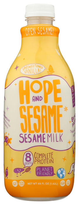 HOPE AND SESAME: Milk Sesame Unswt Vanilla, 48 fo