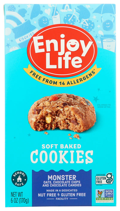 ENJOY LIFE: Monster Soft Baked Cookies, 6 oz