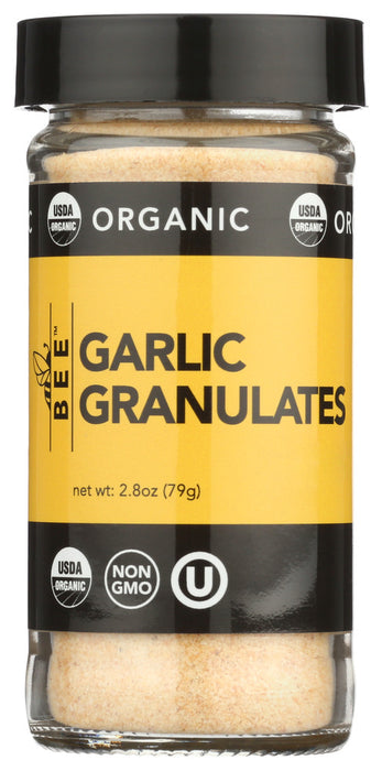 BEE SPICES: Garlic Granulates Org, 2.8 oz