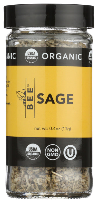 BEE SPICES: Organic Sage, 0.4 oz