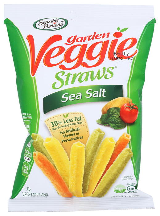SENSIBLE PORTIONS: Straws Veggie Sea Salt, 1 oz