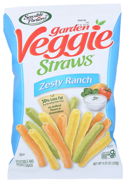 SENSIBLE PORTIONS: Straw Veggie Zesty Ranch, 5 oz