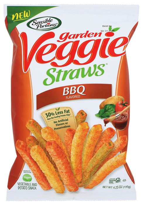 SENSIBLE PORTIONS: Straw Veggie Bbq, 4.25 oz