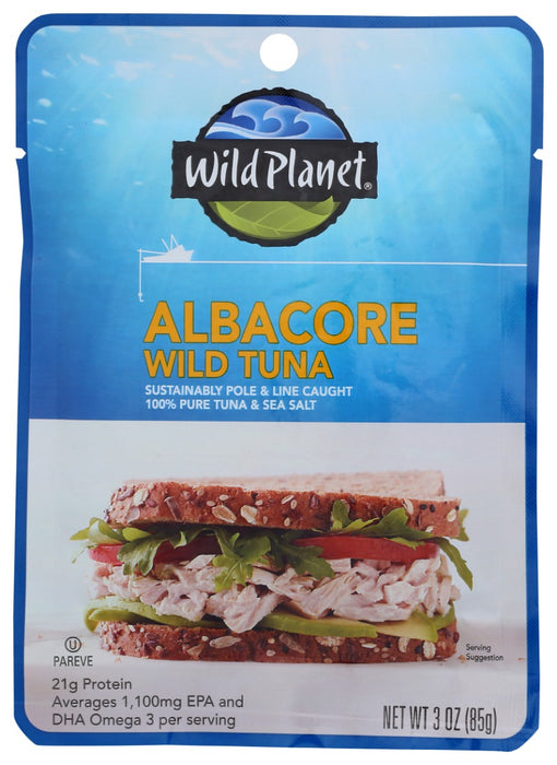WILD PLANET: Wild Albacore Tuna Pouch, 3 oz