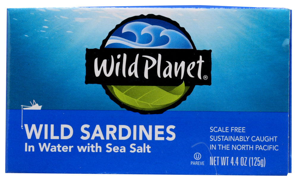 WILD PLANET: Wild Sardines in Water with Sea Salt, 4.38 oz