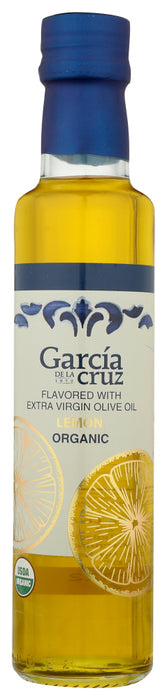 GARCIA DE LA CRUZ: Lemon Flavored Organic Extra Virgin Olive Oil, 8.4 fo