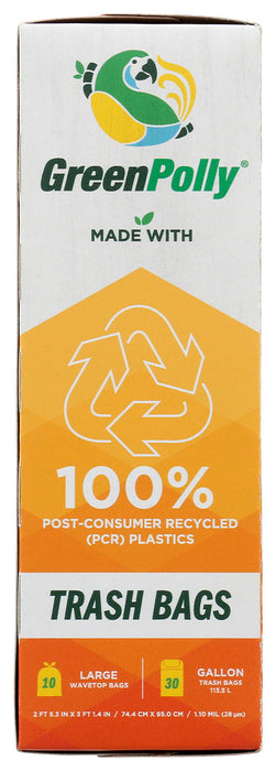 GREENPOLLY: Trash Bags, 30 ga
