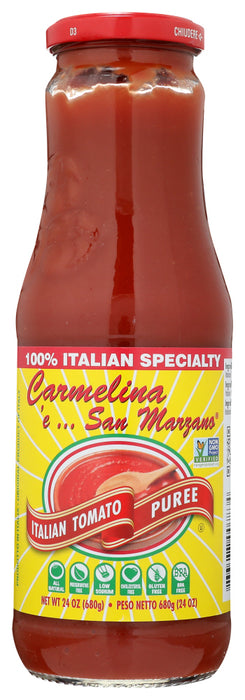 CARMELINA E SAN MARZANO: Tomato Italian Passata Puree, 24 oz