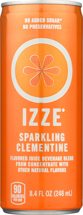 IZZE: Sparkling Clementine Flavored Juice Beverage, 8.4 oz