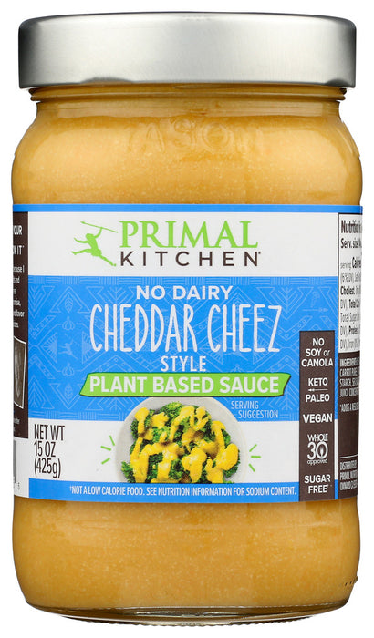 PRIMAL KITCHEN: No Dairy Cheddar Cheeze Sauce, 15 oz