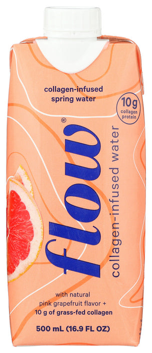 FLOW WATER: Water Collagen Grapefruit, 16.9 fo