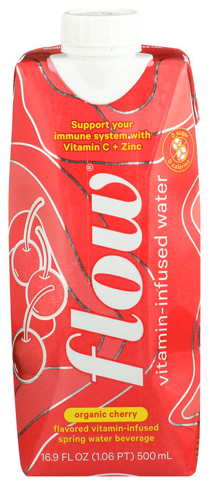 FLOW WATER: Organic Cherry Vitamin Water, 16.9 fo