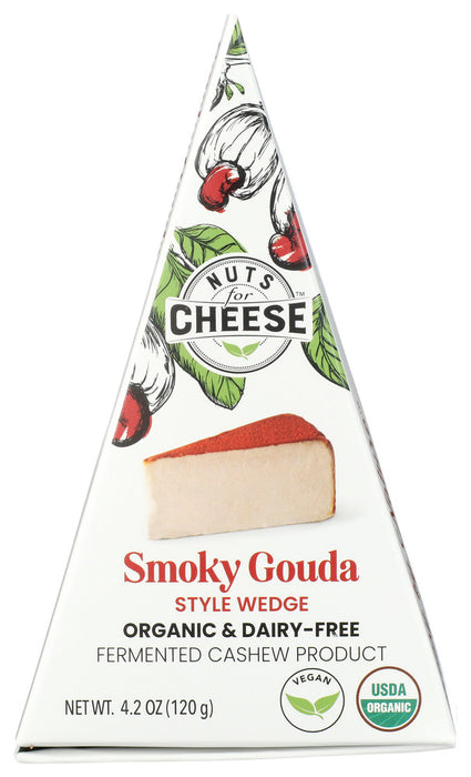 NUTS FOR CHEESE: Cheese Gouda Smoky Wedge, 4.2 oz