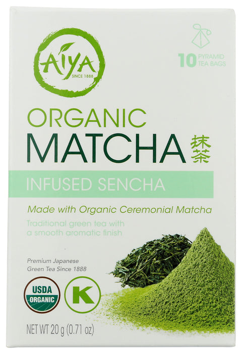 AIYA: Infused Sencha Organic Matcha, 1 ea