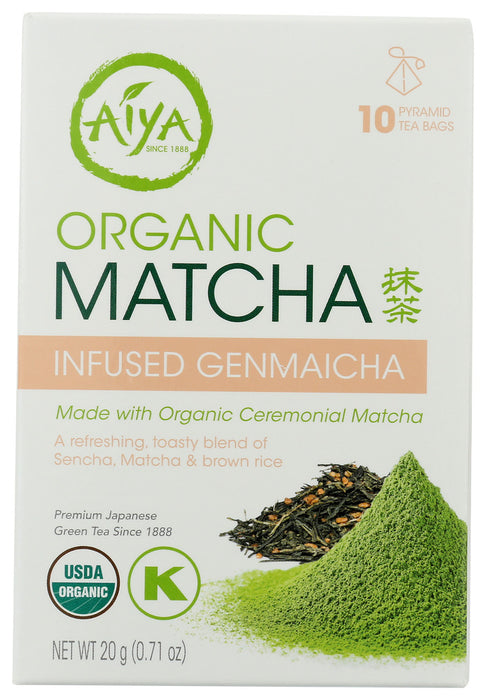 AIYA: Infused Genmaicha Organic Matcha, 1 ea