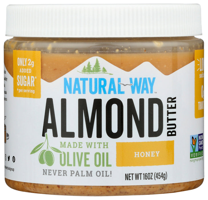 NATURAL WAY: Almond Butter Oo Honey, 16 oz