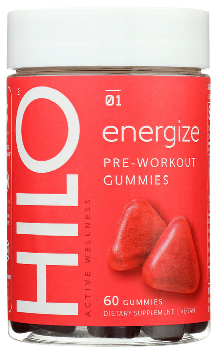 HILO NUTRITION: Energy Gummies, 60 PC