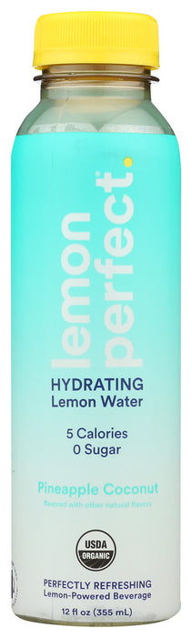 LEMON PERFECT: Pineapple Coconut Hydrating Lemon Water, 12 fo